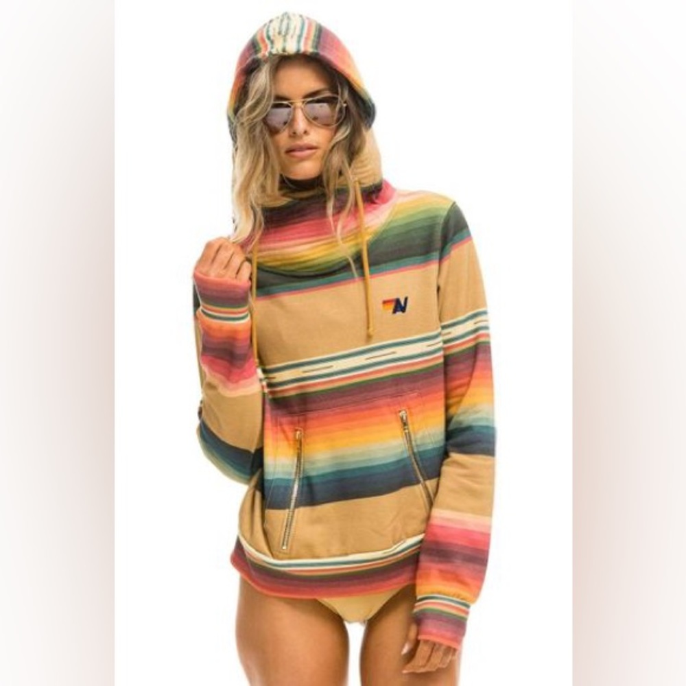 AVIATOR NATION SERAPE NINJA PULLOVER Sz Small Womens